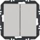 Berker 24126184 Wandsendermodul Enocean mit Wippe 2fach Q.x alu