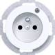 Hager WLS1863WG Steckdose mit Schutzkontaktstift und Kontroll-LED