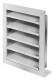 Helios Ventilatoren 119 Helios WSG 315 Wetterschutzgitter Alu natur eloxiert 
