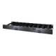 APC AR8612 Horizontal Cable Manager Single-Sided mit Abdeckung, Rack-Kabelmanagement-Panel, schwarz, 1U, TAA-konform