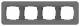 GIRA 0214423 Abdeckrahmen 4f E3 Dklgrau/Anthrazit