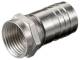 Goobay 11862 Crimp-F-connector 8.0 mm - Crimp-adapter made of zinc with nickel contacts