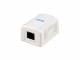 Equip Aufputzdose Cat6 1-Port RJ45 UTP RAL 9010 ws Polybeutel