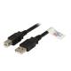 Kabel USB, A(St) => B(St), 1,0m, USB2.0, Premium, Schwarz,