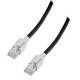 Patchkabel RJ45, CAT6A 500Mhz, 5m, schwarz S-STP(S/FTP) VC LED in den Steckern!,