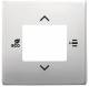 Busch Jaeger 2CKA006155A0050 BJ 6109/03-866 Central disk for room temperature controller /CO2 stainless steel, KNX
