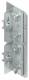 Niedax DAED220 N GK end cap 220x80mm aluminum natural anodized