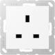 Jung A 3521 WWM socket 13 A 250V ~ screw terminals BS 1363-1 4 mm2 without claws
