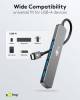 Goobay Slim 4-Port USB-Hub, USB-C™ auf USB-A, 5 Gbit/s, g