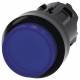 Siemens 3SU10010BB500AA0 push button illuminated 22mm round blue push button
