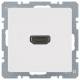 Berker 3315436089 High Definition, outlet m.90 ° onnector port Q.1 PWS