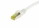 Patch cable RJ45, CAT6A 500Mhz, 15m, white, S-STP(S/FTP), TPE/LSZH(Ultraflex), AWG26, with CAT7 raw cable, Synergy 21