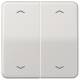 Jung CD595MPLG rocker with up/down symbols for button BA center position 2f light gray