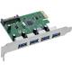 InLine® Schnittstellenkarte, 4x USB-A 3.2 Gen. 1, PCIe x1