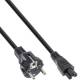 Inline 16656O Net cable for notebook 3-pole coupling, black