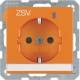 Berker 41106014 Steckdose SCHUKO mit Kontroll-LED, Beschriftungsfeld Q.1