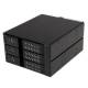 Startech.com HSB3SATSASBA 3-fach 8,9 cm ( 3,5 Zoll ) trägerloser SATA Festplatten Aluminium Wechselrahmen Backplane