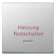 Merten 431860 Wippe mit Kontrollfenster+ Aufd. Heizungsnot aluminium System M