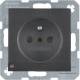 Berker 6765101606 Steckdose B.3/B.7 anthrazit