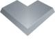 Hager AKBA3000701V Blind cover external corner L800 mm 45° 100 mm overhang steel 300x70