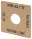 Moeller 216484 EATON M22-XYK1 NOT-AUS Schild mit Beschriftung 