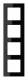 JUNG AC584SW Frame 4-Way AC 584 W, for horizontal and vertical mounting
