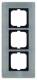 Busch Jaeger 2CKA001754A4256 BJ 1723-860 Rahmen 3-fach carat edelstahl
