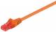 Goobay 95271 CAT 6 patch cable, U/UTP, orange - CCA copper mixture