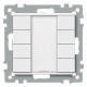 Merten 627819 switch 4-fold plus , System M polar white, glossy