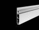 Synergy 21 S21-LED-PR2500180 LED U-Profil 200 cm, ALU1580TR-05, schwarz, Fußboden/Sockelleiste