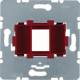 Hager WDF4611R mounting plate with round opening for Modular Jacks 1-way