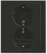 Busch Jaeger 2TKA00003883 BJ 202 EUJB-81 SCHUKO® double socket full cover EBS