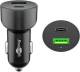 Goobay 39908 48 W Power Delivery Dual-USB Auto-Schnellladegerät USB-C PD 48 W (12/24 V) USB-A/USB-C geeignet für Geräte mit USB-C (Power Delivery) wie z.B. iPhone 12