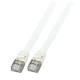Patchkabel RJ45, CAT6A 500Mhz, 1,0m, grau U/FTP flach,