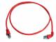 Telegärtner patch cable CAT6A, 1x90 degree twisted, 2m, red, 500MHz, S-STP(S/FTP), halogen-free
