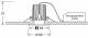 Lts Licht und Leuchten 641968 LTS VTRXS 10.0540.35/DALI SILVER recessed spotlight LED 12W 840 810LM WFL