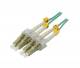 Fiber optic 2-fiber patch kit. 1.5mtr.LC-LC, 50/125um,OM3, AD=2mm, Synergy 21