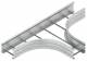 Niedax WSTR200.200 tee, 200x200mm ,, round, ribbed, ungel. Bandverz.
