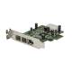Startech.com PEX1394B3LP 3-Port 800+400 FireWire PCI Express Schnittstellen-Combo-Karte Low Profile