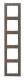 Merten MEG4050-3674 M-Pure Decor frame 5-fold oak/active white