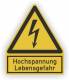 Cimco 182726 warning sign plastic B and high voltage danger to life 122x100mm