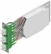 ZVK EasyLan LVSB06SCD09 splice drawer 3HE 7TE 6xSC-Duplex APC E09/125 OS2