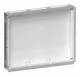 Hager FWU43L wall box 144PLE empty without BR and door SKII HxWxD=657x815x112mm