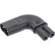 InLine® Netzadapter IEC 60320 C8 / C7, links/rechts gewinkelt 2pol