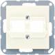 JUNG A569-21ACS cover, support ring, F.Modular Jack Reichle + De-Massari AS white