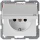 Berker 47526059 Steckdose SCHUKO mit Klappdeckel und Beschriftungsfeld Q1 pw