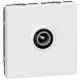 Legrand 078782 TV-Dose 9,52 mm 2-modulig Mosaic ultaweiß