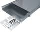Hager BKW600080 Floor duct flush with floor with tray steel sheet BKW 600x(80-120)mm