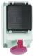 Bals 15036 Wandsteckdose GT abgesichert 63A 5p 400V 6h IP44 Geh.Gr:260x160
