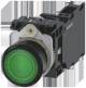 Siemens 3SU11020AB403FA0 3SU1102-0AB40-3FA0 Leuchtdrucktaster 22 mm rund Kupplung grün 1S+1Ö AC/DC 24 V
